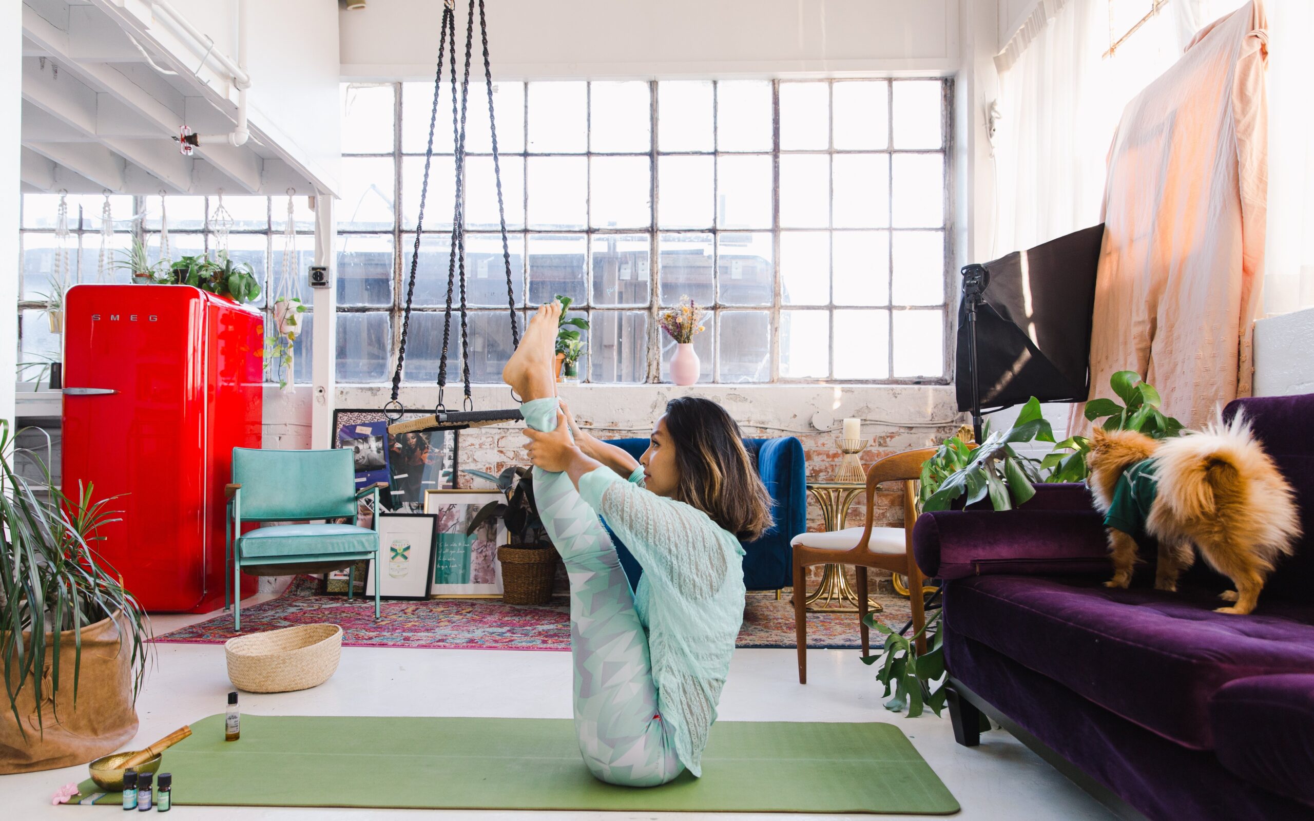 a-yoga-instructor-preforms-a-difficult-position