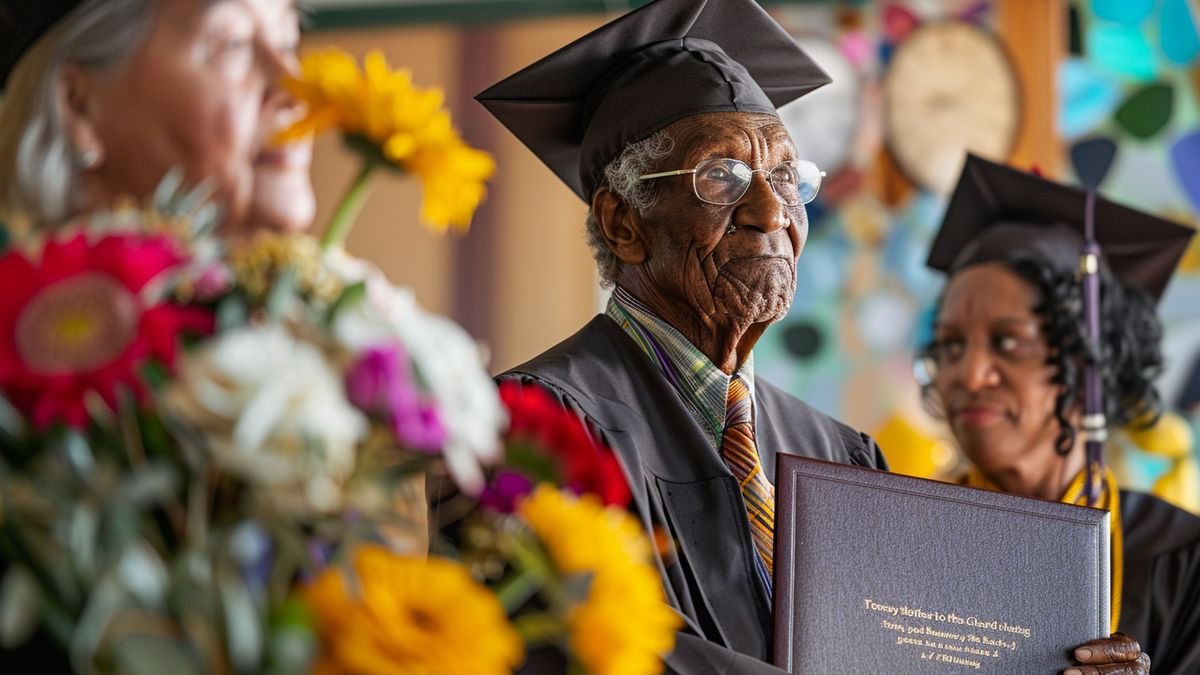 Incroyable : Farrington High surprend une centenaire avec son diplôme de 1942 pour son anniversaire !